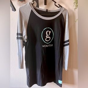 garth brooks world tour baseball tee